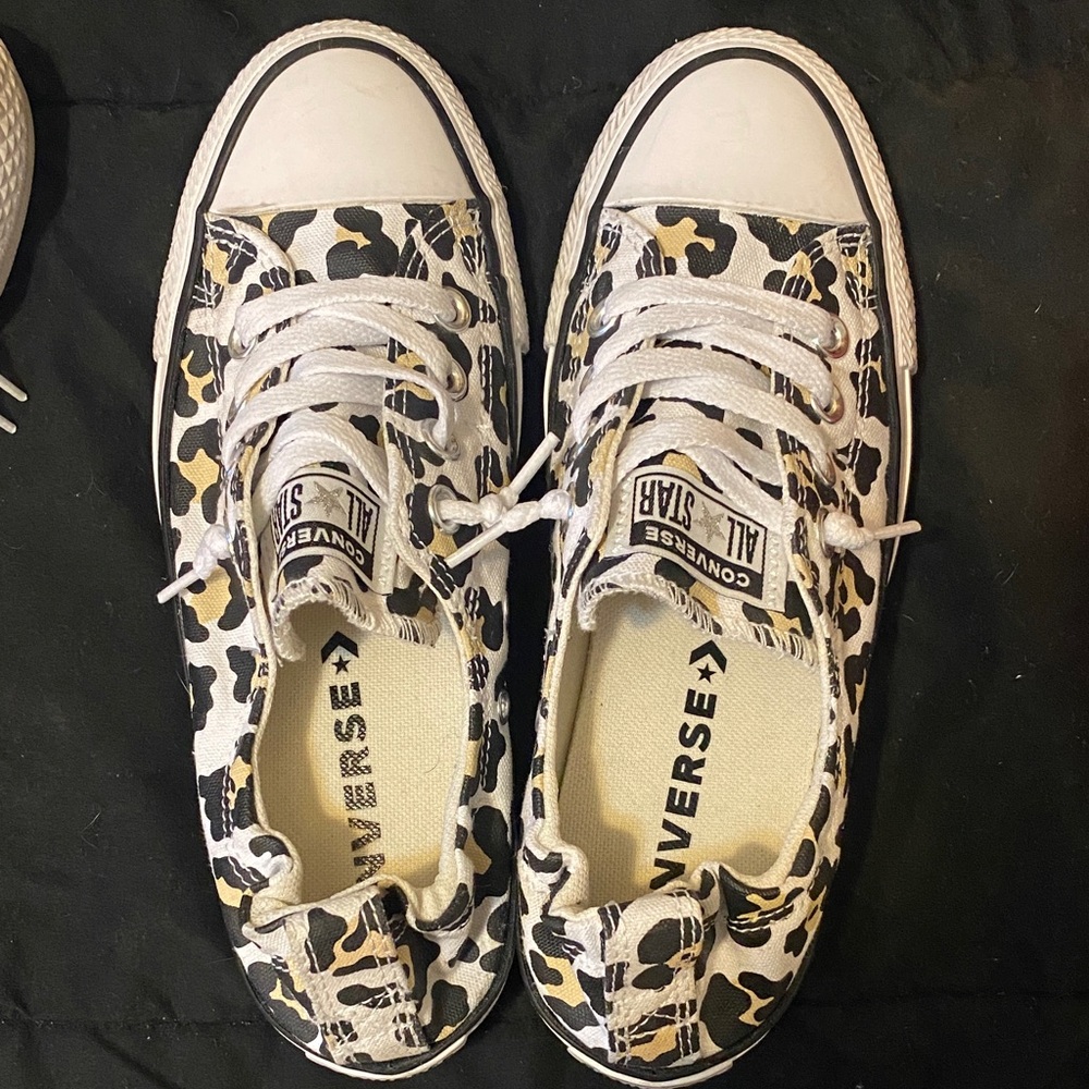 Converse All Star Leopard Print Low Tops
